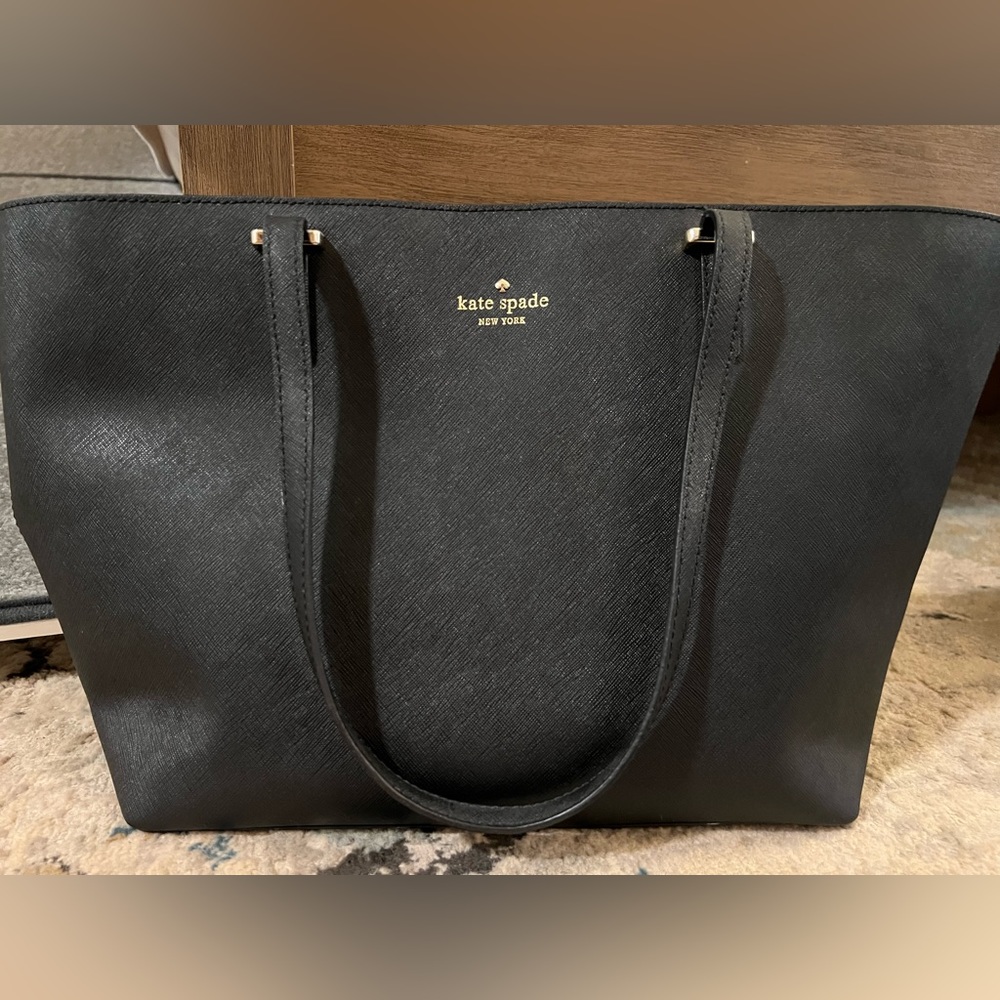 Kate Spade Black Leather Tote